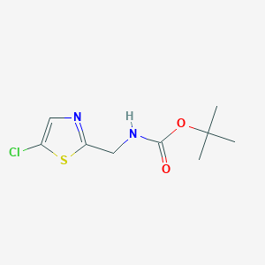 molecular formula C9H13ClN2O2S B8188903 (5-Chloro-thiazol-2-ylmethyl)-carbamic acid tert-butyl ester 