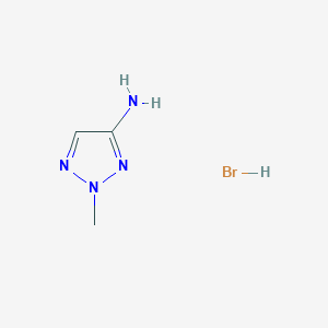 molecular formula C3H7BrN4 B8188920 2-Methyl-2H-[1,2,3]triazol-4-ylamine hydrobromide 