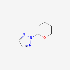molecular formula C7H11N3O B8188934 2-(oxan-2-yl)-2H-1,2,3-triazole 