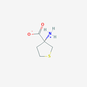 (3R)-3-azaniumylthiolane-3-carboxylate
