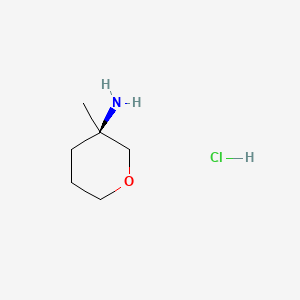 (3R)-3-methyloxan-3-amine;hydrochloride