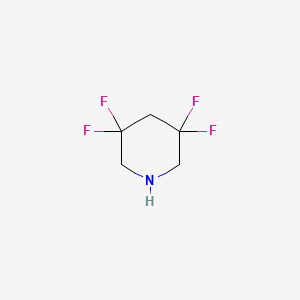 molecular formula C5H7F4N B8189123 3,3,5,5-Tetrafluoro-piperidine 