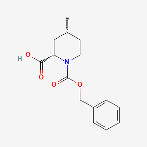 molecular formula C15H19NO4 B8189139 (2S,4R)-1-Cbz-4-methyl-piperidine-2-carboxylic acid 