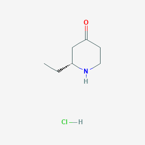(R)-2-Ethylpiperidin-4-one hydrochloride