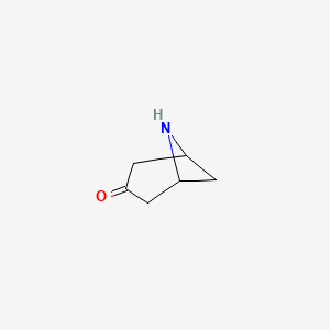 molecular formula C6H9NO B8189220 6-Aza-bicyclo[3.1.1]heptan-3-one 