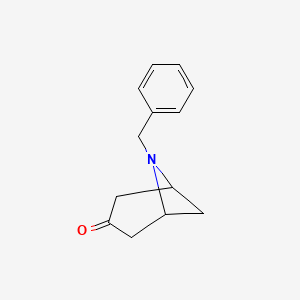 molecular formula C13H15NO B8189227 6-Benzyl-6-aza-bicyclo[3.1.1]heptan-3-one CAS No. 1965310-39-7
