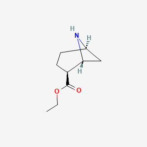 molecular formula C9H15NO2 B8189352 Rel-ethyl (1R,2S,5R)-6-azabicyclo[3.1.1]heptane-2-carboxylate 