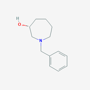 molecular formula C13H19NO B8189360 (R)-1-苄基氮杂环戊烷-3-醇 
