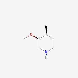 molecular formula C7H15NO B8189481 Rel-(3R,4S)-3-methoxy-4-methylpiperidine 