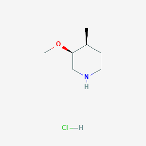 molecular formula C7H16ClNO B8189484 (3S,4S)-3-Methoxy-4-methyl-piperidine hydrochloride 