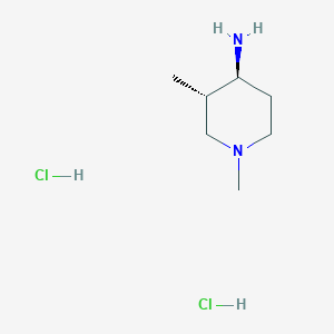 molecular formula C7H18Cl2N2 B8189489 (3S, 4S)-1,3-Dimethyl-piperidin-4-ylamine dihydrochloride 
