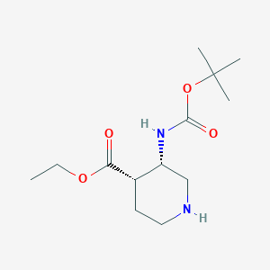 cis-3-tert-Butoxycarbonylamino-piperidine-4-carboxylic acid ethyl ester