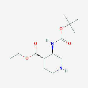 (3R,4S)-3-tert-Butoxycarbonylamino-piperidine-4-carboxylic acid ethyl ester