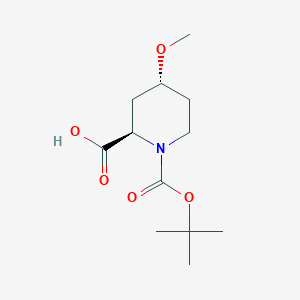 trans-4-Methoxy-piperidine-1,2-dicarboxylic acid 1-tert-butyl ester