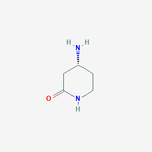 molecular formula C5H10N2O B8189709 (R)-4-Amino-piperidin-2-one 