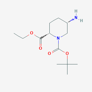 O1-tert-Butyl O2-ethyl (2S,5S)-5-aminopiperidine-1,2-dicarboxylate