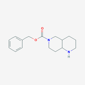 molecular formula C16H22N2O2 B8189764 Octahydro-[1,6]naphthyridine-6-carboxylic acid benzyl ester 
