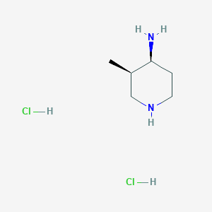 molecular formula C6H16Cl2N2 B8189796 (3R,4S)-3-Methyl-piperidin-4-ylamine dihydrochloride 