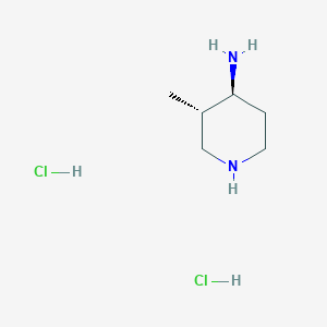 molecular formula C6H16Cl2N2 B8189805 (3S,4S)-3-Methyl-piperidin-4-ylamine dihydrochloride 