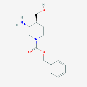 trans-3-Amino-4-hydroxymethyl-piperidine-1-carboxylic acid benzyl ester