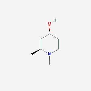 molecular formula C7H15NO B8189925 (2S,4R)-1,2-Dimethyl-piperidin-4-ol 