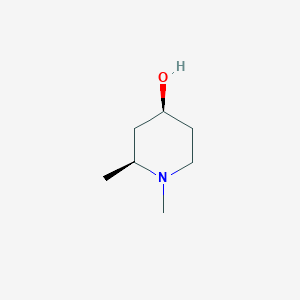 molecular formula C7H15NO B8189932 (2S,4S)-1,2-Dimethyl-piperidin-4-ol 