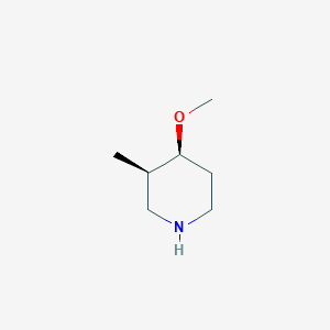 molecular formula C7H15NO B8189940 cis-4-Methoxy-3-methyl-piperidine 