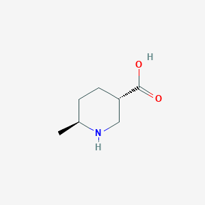 molecular formula C7H13NO2 B8189968 trans-6-methyl-3-Piperidinecarboxylicacid CAS No. 110287-78-0