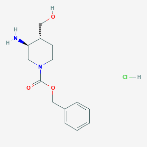 (3S, 4R)-3-Amino-4-hydroxymethyl-piperidine-1-carboxylic acid benzyl ester hydrochloride