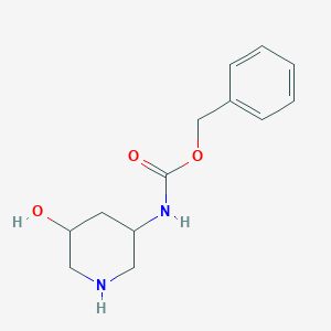 (5-Hydroxy-piperidin-3-yl)-carbamic acid benzyl ester