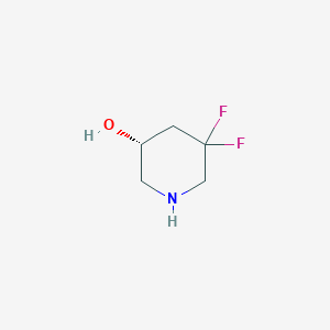 molecular formula C5H9F2NO B8190011 (R)-5,5-Difluoro-piperidin-3-ol 