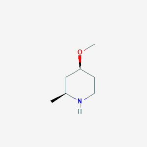 molecular formula C7H15NO B8190019 (2S,4S)-4-methoxy-2-methylpiperidine 