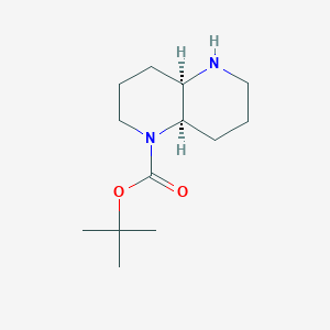 molecular formula C13H24N2O2 B8190062 (4aR,8aR)-1-Boc-octahydro-[1,5]naphthyridine 