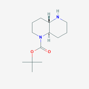 molecular formula C13H24N2O2 B8190069 (4aS,8aR)-1-Boc-octahydro-[1,5]naphthyridine 