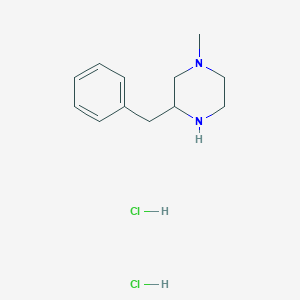 molecular formula C12H20Cl2N2 B8190155 3-Benzyl-1-methyl-piperazine dihydrochloride 
