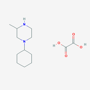 molecular formula C13H24N2O4 B8190181 1-Cyclohexyl-3-methyl-piperazine oxalte 