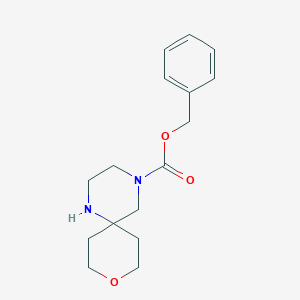 molecular formula C16H22N2O3 B8190218 4-Cbz-9-oxa-1,4-diaza-spiro[5.5]undecane 