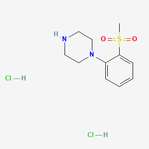 molecular formula C11H18Cl2N2O2S B8190236 1-(2-Methanesulfonyl-phenyl)-piperazine dihydrochloride 