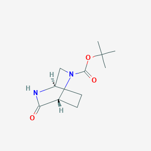 molecular formula C11H18N2O3 B8190305 (2R, 5R)-5-Boc-2,5-diaza-bicyclo[2.2.2]octan-3-one 