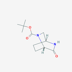 molecular formula C11H18N2O3 B8190311 (2S, 5S)-5-Boc-2,5-diaza-bicyclo[2.2.2]octan-3-one 