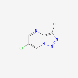 molecular formula C5H2Cl2N4 B8190429 3,6-Dichloro-[1,2,3]triazolo[1,5-a]pyrimidine 