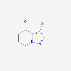 molecular formula C8H9BrN2O B8190448 3-Bromo-2-methyl-6,7-dihydro-5H-pyrazolo[1,5-a]pyridin-4-one 