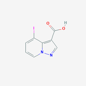 molecular formula C8H5IN2O2 B8190454 4-Iodo-pyrazolo[1,5-a]pyridine-3-carboxylic acid 