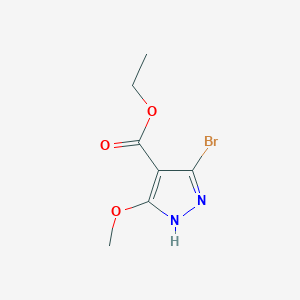 3-Bromo-5-methoxy-1h-pyrazole-4-carboxylic acid ethyl ester