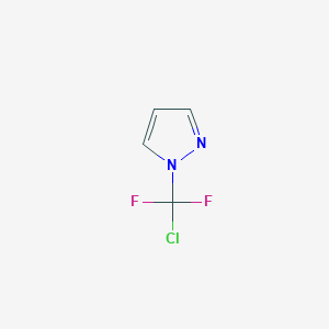 molecular formula C4H3ClF2N2 B8190477 1-(Chloro-difluoro-methyl)-1H-pyrazole 