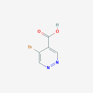 molecular formula C5H3BrN2O2 B8190490 5-Bromopyridazine-4-carboxylic acid 