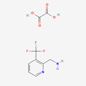 molecular formula C9H9F3N2O4 B8190513 C-(3-Trifluoromethyl-pyridin-2-yl)-methylamine oxalate 