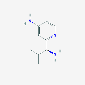 2-[(1S)-1-amino-2-methylpropyl]pyridin-4-amine