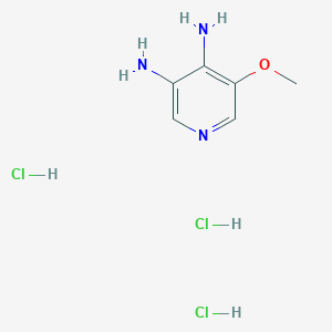 molecular formula C6H12Cl3N3O B8190577 5-Methoxy-pyridine-3,4-diamine trihydrochloride 