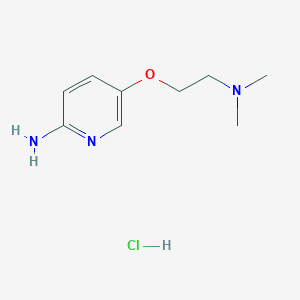 molecular formula C9H16ClN3O B8190584 5-(2-Dimethylamino-ethoxy)-pyridin-2-ylamine hydrochloride CAS No. 1965310-50-2